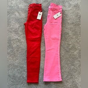 7 for all mankind High waist ankle skinny jeans and High west Slim kick size 26